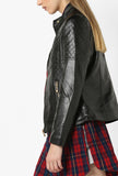 Biker / Motorcycle Jacket - Women Real Lambskin Leather Biker Jacket KW573 - Koza Leathers