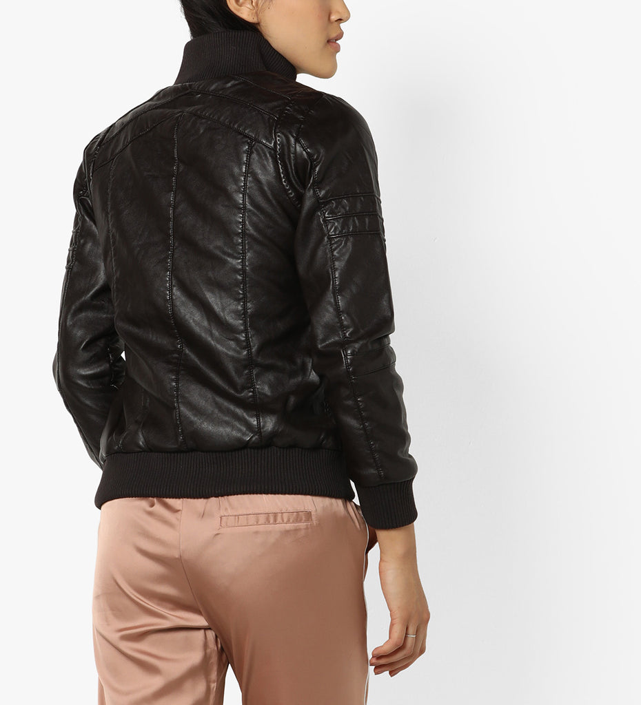 Biker / Motorcycle Jacket - Women Real Lambskin Leather Biker Jacket KW574 - Koza Leathers