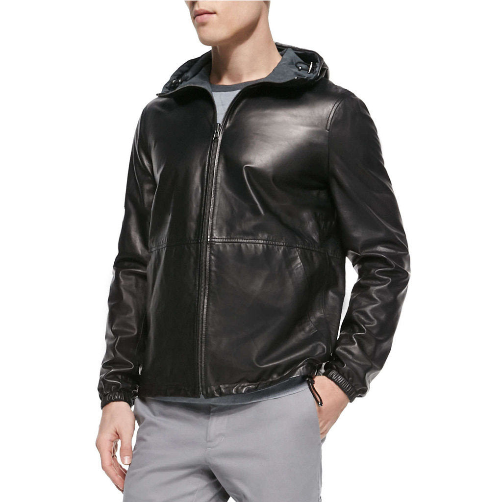 Biker Jacket - Men Real Lambskin Motorcycle Leather Biker Jacket KM327 - Koza Leathers