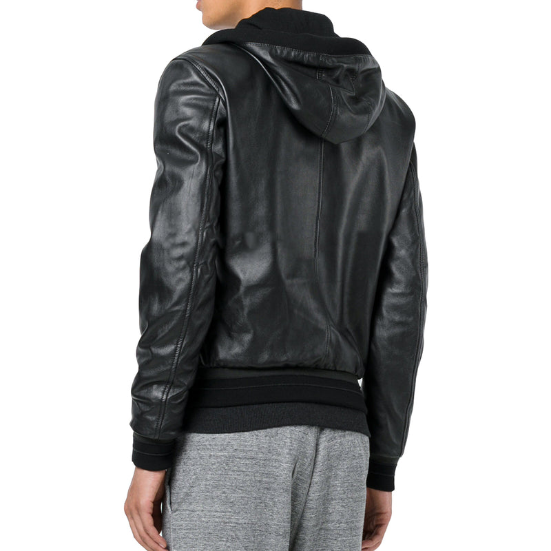 Biker Jacket - Men Real Lambskin Motorcycle Leather Biker Jacket KM328 - Koza Leathers