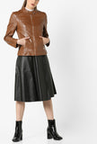 Biker / Motorcycle Jacket - Women Real Lambskin Leather Biker Jacket KW576 - Koza Leathers