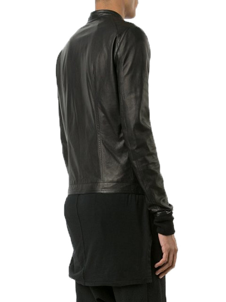 Biker Jacket - Men Real Lambskin Motorcycle Leather Biker Jacket KM377 - Koza Leathers