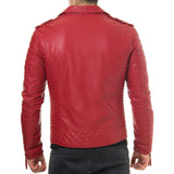 Biker Jacket - Men Real Lambskin Leather Jacket KM015 - Koza Leathers