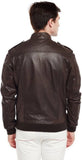 Biker Jacket - Men Real Lambskin Motorcycle Leather Biker Jacket KM401 - Koza Leathers
