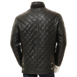 Biker Jacket - Men Real Lambskin Motorcycle Leather Biker Jacket KM331 - Koza Leathers