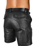 Koza Leathers Men's Real Lambskin Leather Boxer Shorts MS037