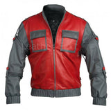 Men Real Lambskin Motorcycle Leather Biker Jacket KM311