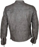 Biker Jacket - Men Real Lambskin Motorcycle Leather Biker Jacket KM380 - Koza Leathers