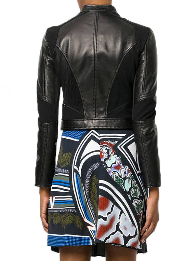 Biker / Motorcycle Jacket - Women Real Lambskin Leather Biker Jacket KW540 - Koza Leathers