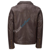 Koza Leathers Men's Genuine Lambskin Bomber Leather Jacket NJ017