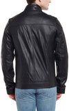 Biker Jacket - Men Real Lambskin Motorcycle Leather Biker Jacket KM406 - Koza Leathers