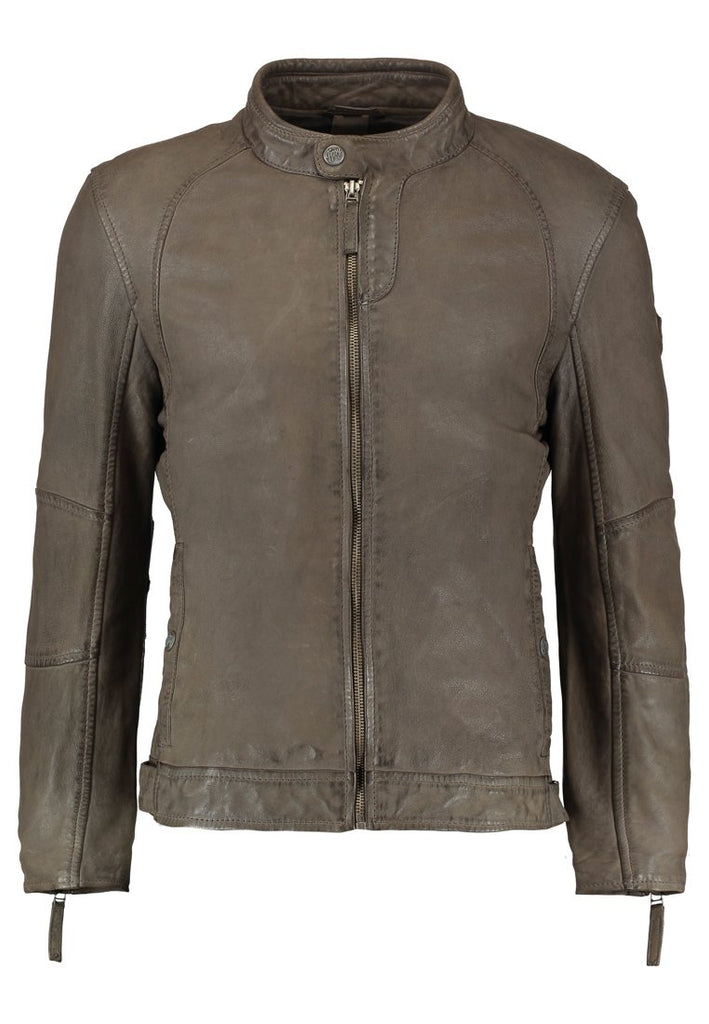Biker Jacket - Men Real Lambskin Motorcycle Leather Biker Jacket KM262 - Koza Leathers