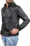 Biker Jacket - Men Real Lambskin Motorcycle Leather Biker Jacket KM411 - Koza Leathers