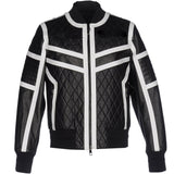 Men Real Lambskin Motorcycle Leather Biker Jacket KM336
