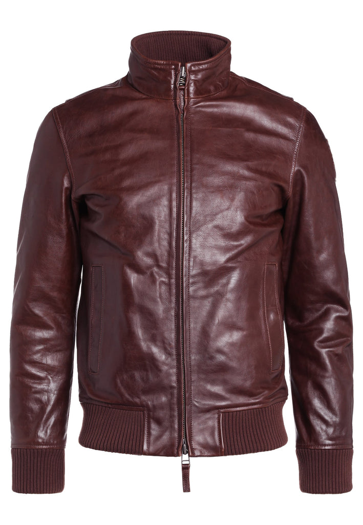 Biker Jacket - Men Real Lambskin Motorcycle Leather Biker Jacket KM265 - Koza Leathers