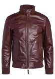 Biker Jacket - Men Real Lambskin Motorcycle Leather Biker Jacket KM265 - Koza Leathers