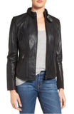 Koza Leathers Women's Real Lambskin Leather Bomber Jacket KW314