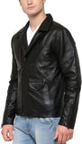 Biker Jacket - Men Real Lambskin Motorcycle Leather Biker Jacket KM415 - Koza Leathers