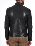 Biker Jacket - Men Real Lambskin Leather Jacket KM141 - Koza Leathers