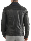 Biker Jacket - Men Real Lambskin Leather Jacket KM142 - Koza Leathers