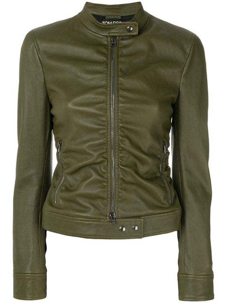 Biker / Motorcycle Jacket - Women Real Lambskin Leather Biker Jacket KW541 - Koza Leathers