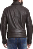 Biker Jacket - Men Real Lambskin Motorcycle Leather Biker Jacket KM420 - Koza Leathers