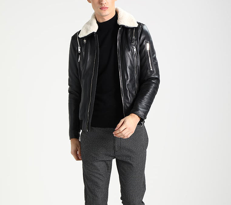 Biker Jacket - Men Real Lambskin Motorcycle Leather Biker Jacket KM273 - Koza Leathers