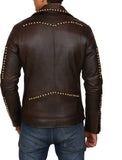 Biker Jacket - Men Real Lambskin Motorcycle Leather Biker Jacket KM424 - Koza Leathers