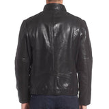 Biker Jacket - Men Real Lambskin Motorcycle Leather Biker Jacket KM346 - Koza Leathers