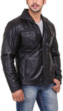 Biker Jacket - Men Real Lambskin Motorcycle Leather Biker Jacket KM426 - Koza Leathers