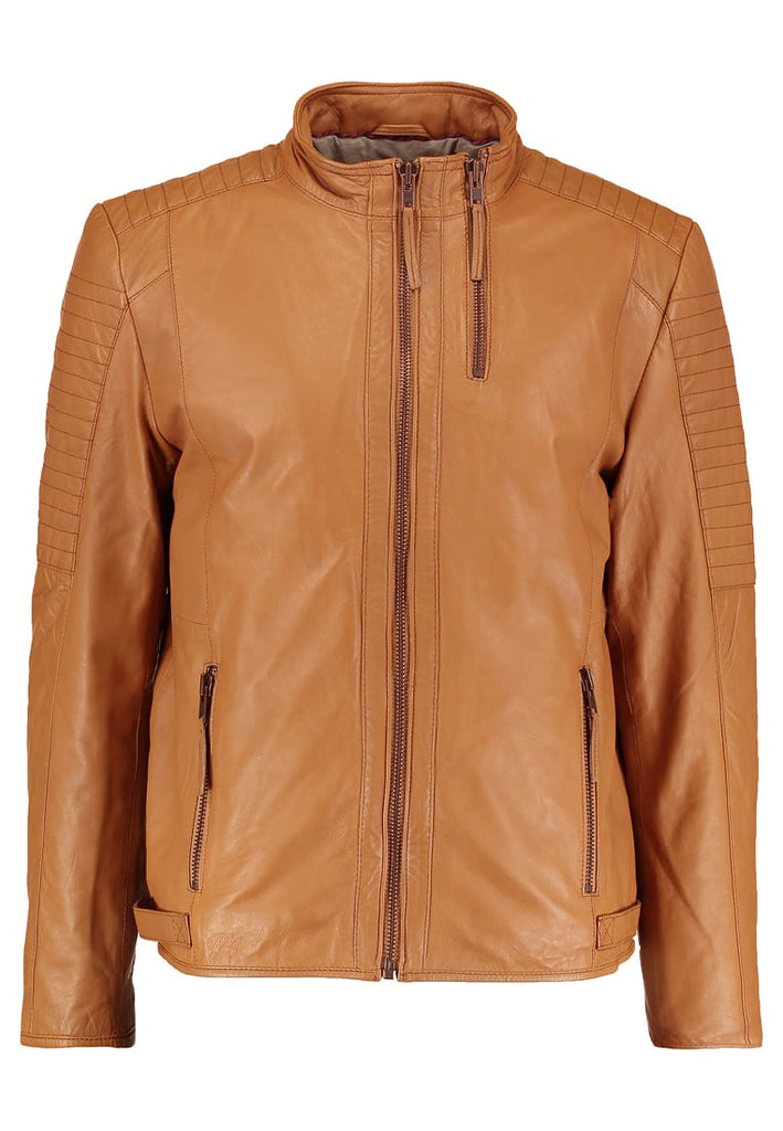 Biker Jacket - Men Real Lambskin Motorcycle Leather Biker Jacket KM280 - Koza Leathers