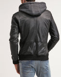 Biker Jacket - Men Real Lambskin Motorcycle Leather Biker Jacket KM282 - Koza Leathers