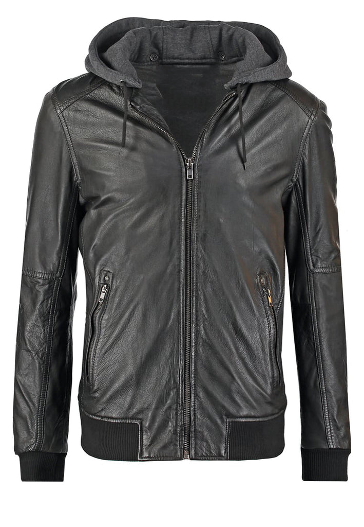Biker Jacket - Men Real Lambskin Motorcycle Leather Biker Jacket KM282 - Koza Leathers