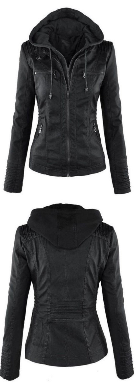 Biker / Motorcycle Jacket - Women Real Lambskin Leather Biker Jacket KW484 - Koza Leathers