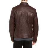 Biker Jacket - Men Real Lambskin Motorcycle Leather Biker Jacket KM352 - Koza Leathers