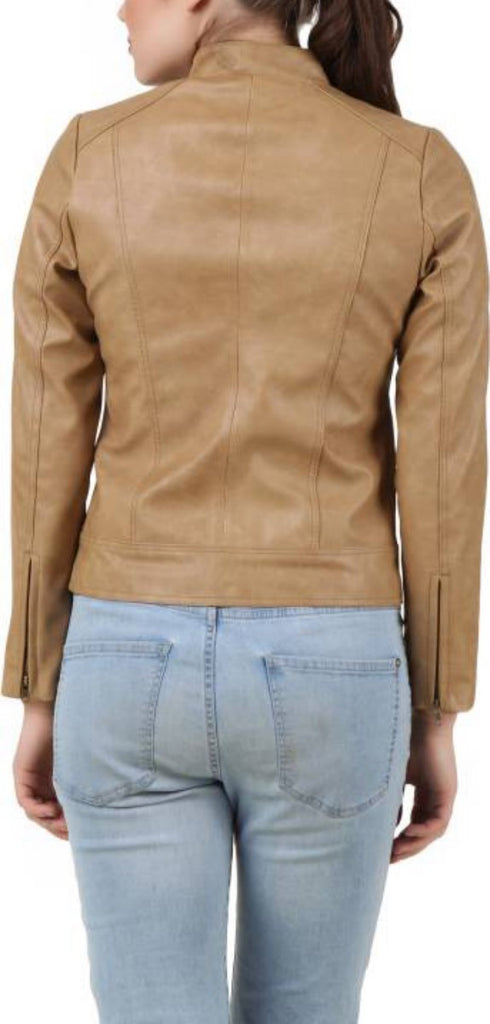 Biker / Motorcycle Jacket - Women Real Lambskin Leather Biker Jacket KW414 - Koza Leathers