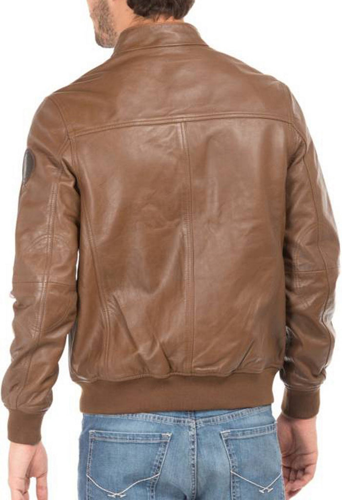 Biker Jacket - Men Real Lambskin Motorcycle Leather Biker Jacket KM431 - Koza Leathers