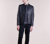 Biker Jacket - Men Real Lambskin Motorcycle Leather Biker Jacket KM284 - Koza Leathers