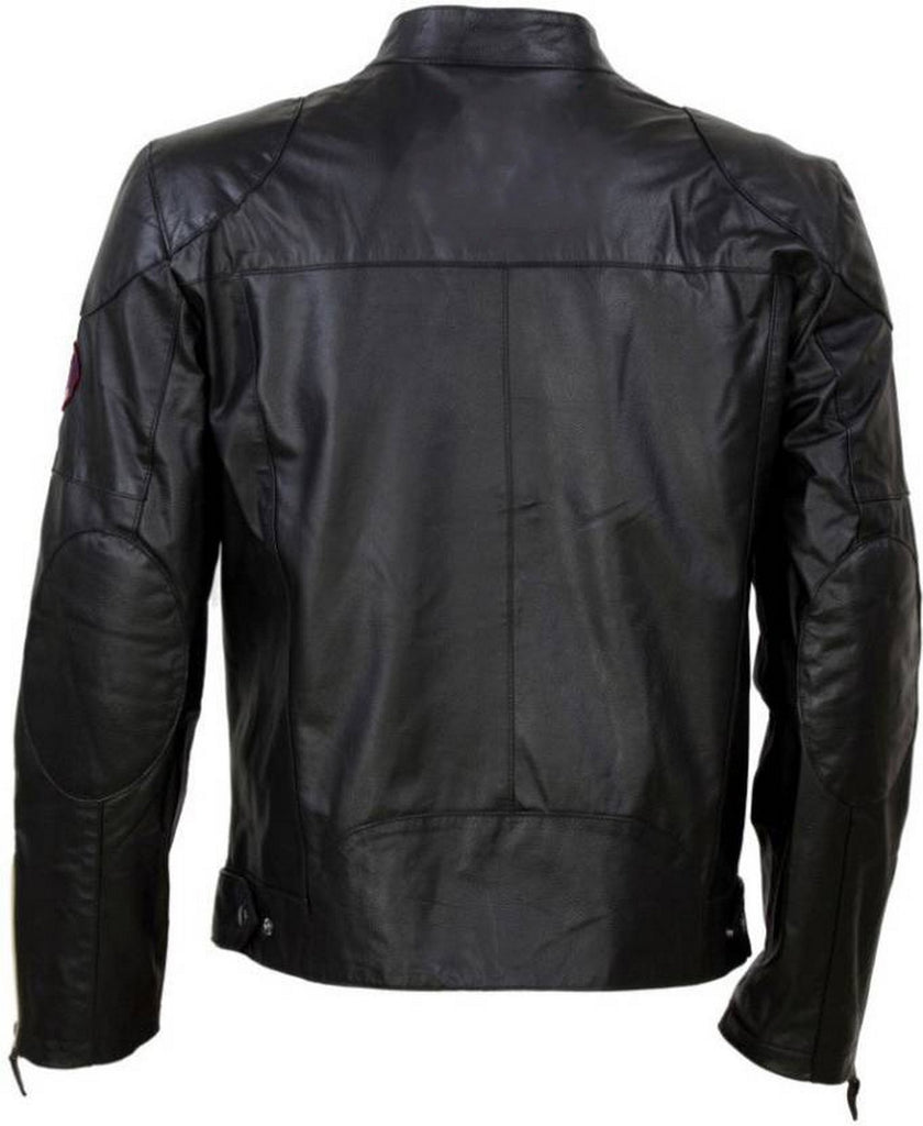 Biker Jacket - Men Real Lambskin Motorcycle Leather Biker Jacket KM433 - Koza Leathers