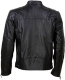 Biker Jacket - Men Real Lambskin Motorcycle Leather Biker Jacket KM433 - Koza Leathers