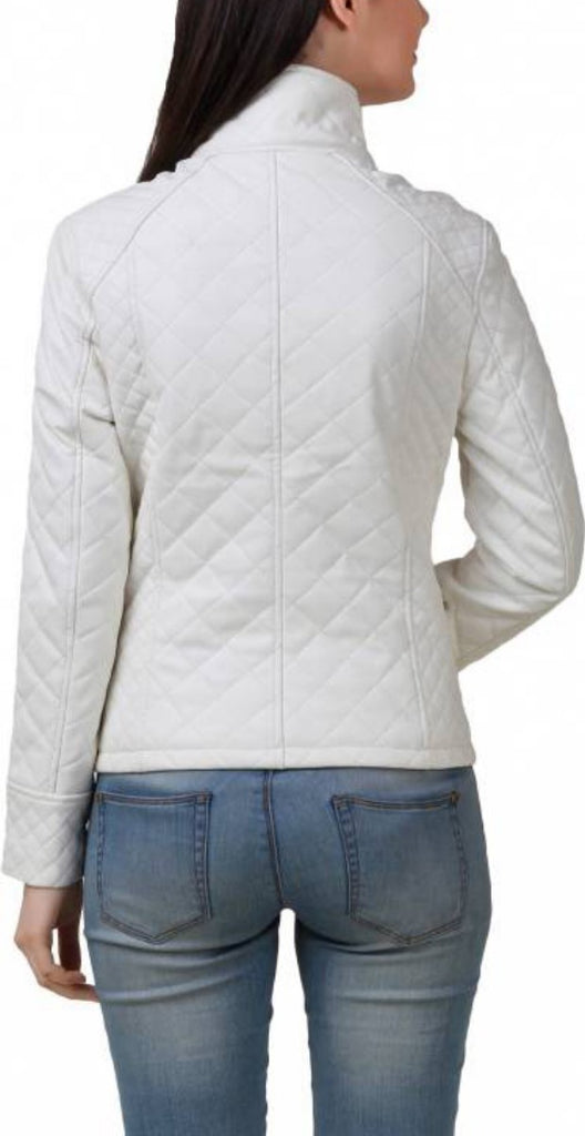 Biker / Motorcycle Jacket - Women Real Lambskin Leather Biker Jacket KW417 - Koza Leathers