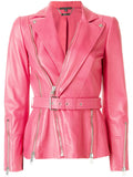Women Real Lambskin Leather Biker Jacket KW543