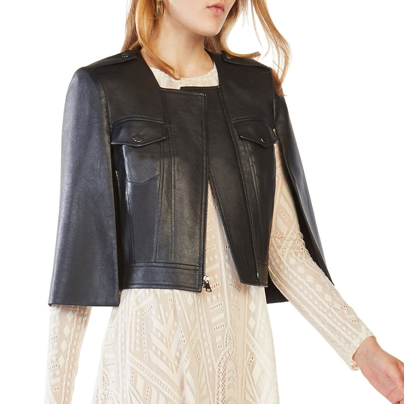 Biker / Motorcycle Jacket - Women Real Lambskin Leather Biker Jacket KW447 - Koza Leathers