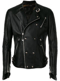 Men Real Lambskin Motorcycle Leather Biker Jacket KM361