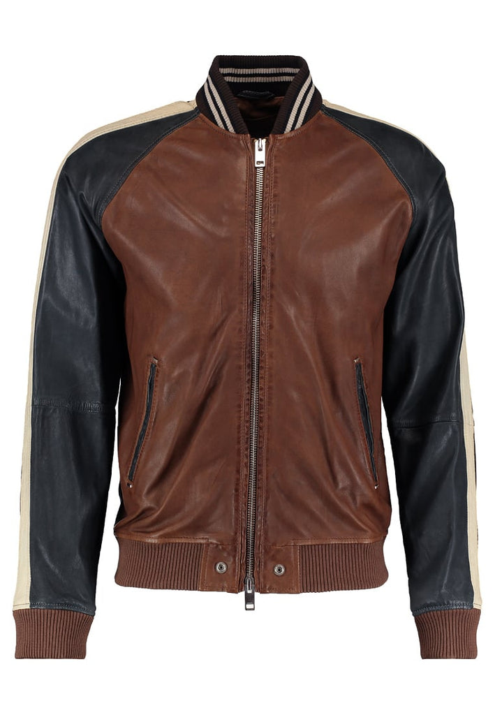 Biker Jacket - Men Real Lambskin Motorcycle Leather Biker Jacket KM289 - Koza Leathers