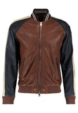Biker Jacket - Men Real Lambskin Motorcycle Leather Biker Jacket KM289 - Koza Leathers
