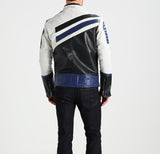 Biker Jacket - Men Real Lambskin Motorcycle Leather Biker Jacket KM291 - Koza Leathers