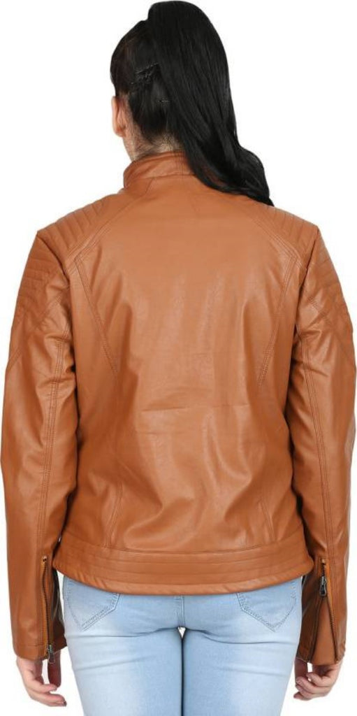 Biker / Motorcycle Jacket - Women Real Lambskin Leather Biker Jacket KW422 - Koza Leathers