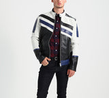 Biker Jacket - Men Real Lambskin Motorcycle Leather Biker Jacket KM291 - Koza Leathers