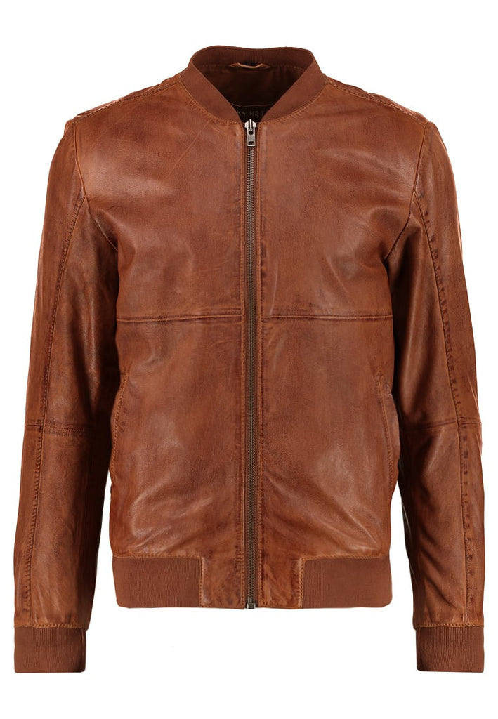Biker Jacket - Men Real Lambskin Motorcycle Leather Biker Jacket KM292 - Koza Leathers